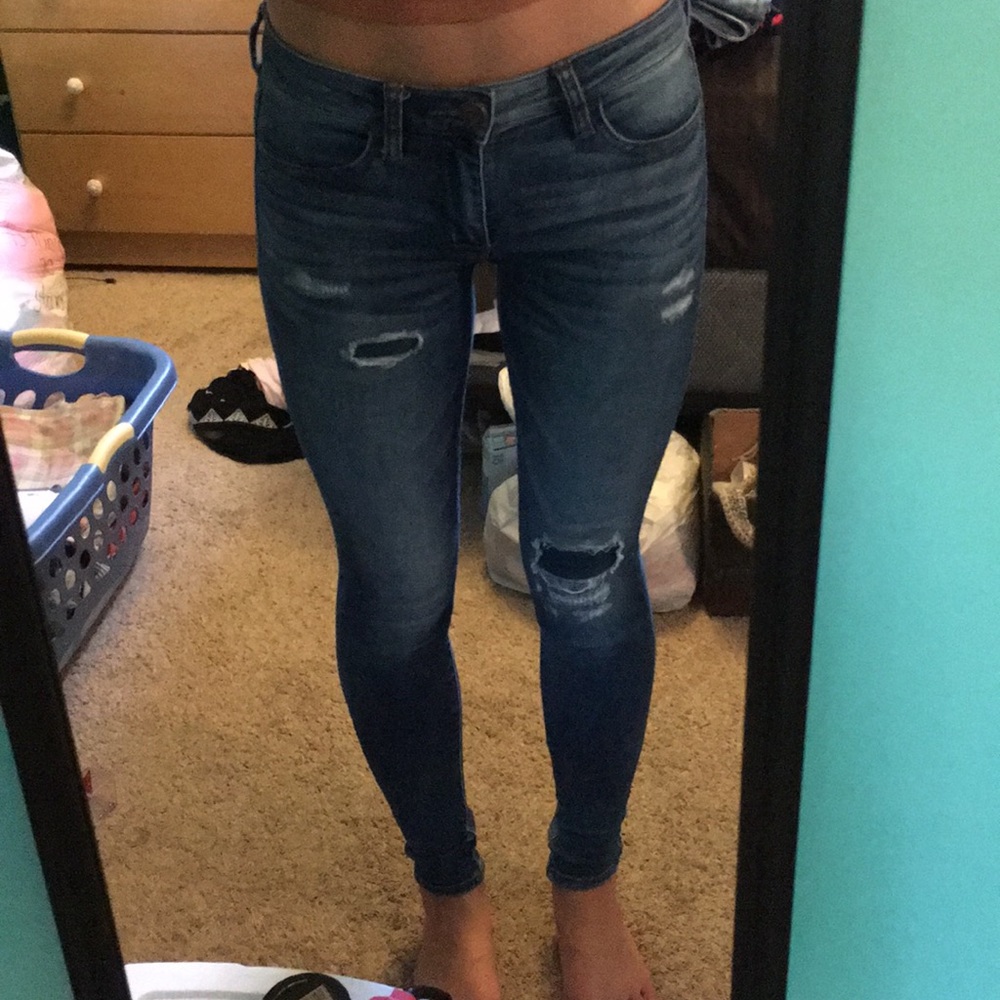 Mid Wash Jeggings